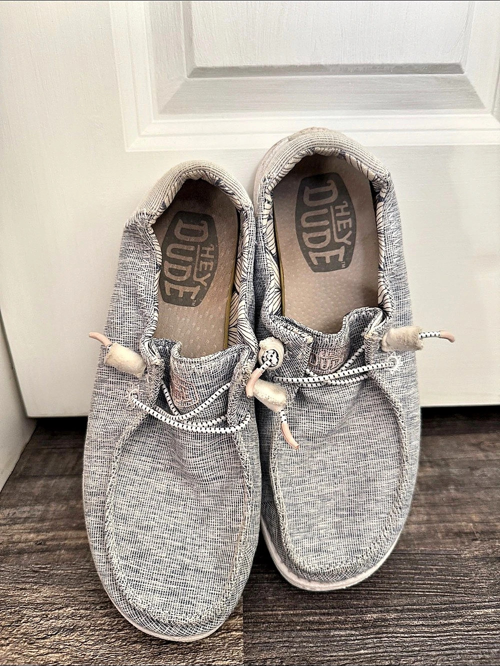 Hey Dude Wendy Blue & White Sneakers US 8